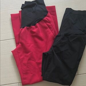 2 PAIRS old navy maternity pants